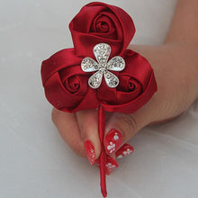 Load image into Gallery viewer, Custom Ivory Rose Boutonniere