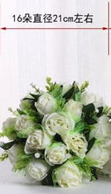 Load image into Gallery viewer, White silk rose bride flower