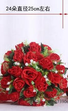 Load image into Gallery viewer, Silk red roses bride flower