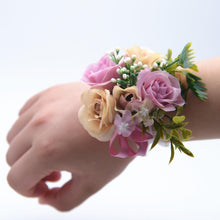 Load image into Gallery viewer, White Rose Bridesmaid Hand Accessory