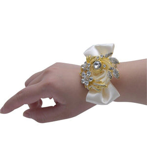 Satin Rose Bridesmaid Hand Accessory