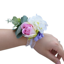 Load image into Gallery viewer, White Rose Bridesmaid Hand Accessory