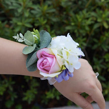 Load image into Gallery viewer, White Rose Bridesmaid Hand Accessory