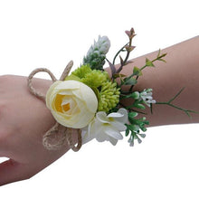Load image into Gallery viewer, Yellow Blue Bridesmaid Hand Accessory