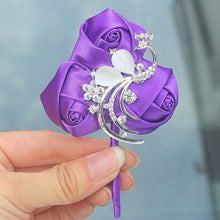 Load image into Gallery viewer, Romantic Purple Rose Boutonniere