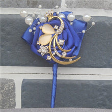 Load image into Gallery viewer, Golden Peacock Boutonniere
