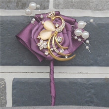 Load image into Gallery viewer, Golden Peacock Boutonniere