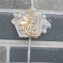 Load image into Gallery viewer, Golden Peacock Boutonniere
