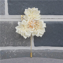 Load image into Gallery viewer, Royal Blue Satin Boutonniere