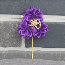 Load image into Gallery viewer, Royal Blue Satin Boutonniere