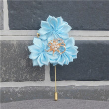 Load image into Gallery viewer, Royal Blue Satin Boutonniere