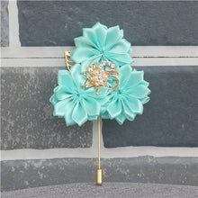 Load image into Gallery viewer, Royal Blue Satin Boutonniere