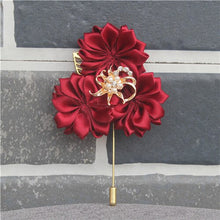 Load image into Gallery viewer, Royal Blue Satin Boutonniere